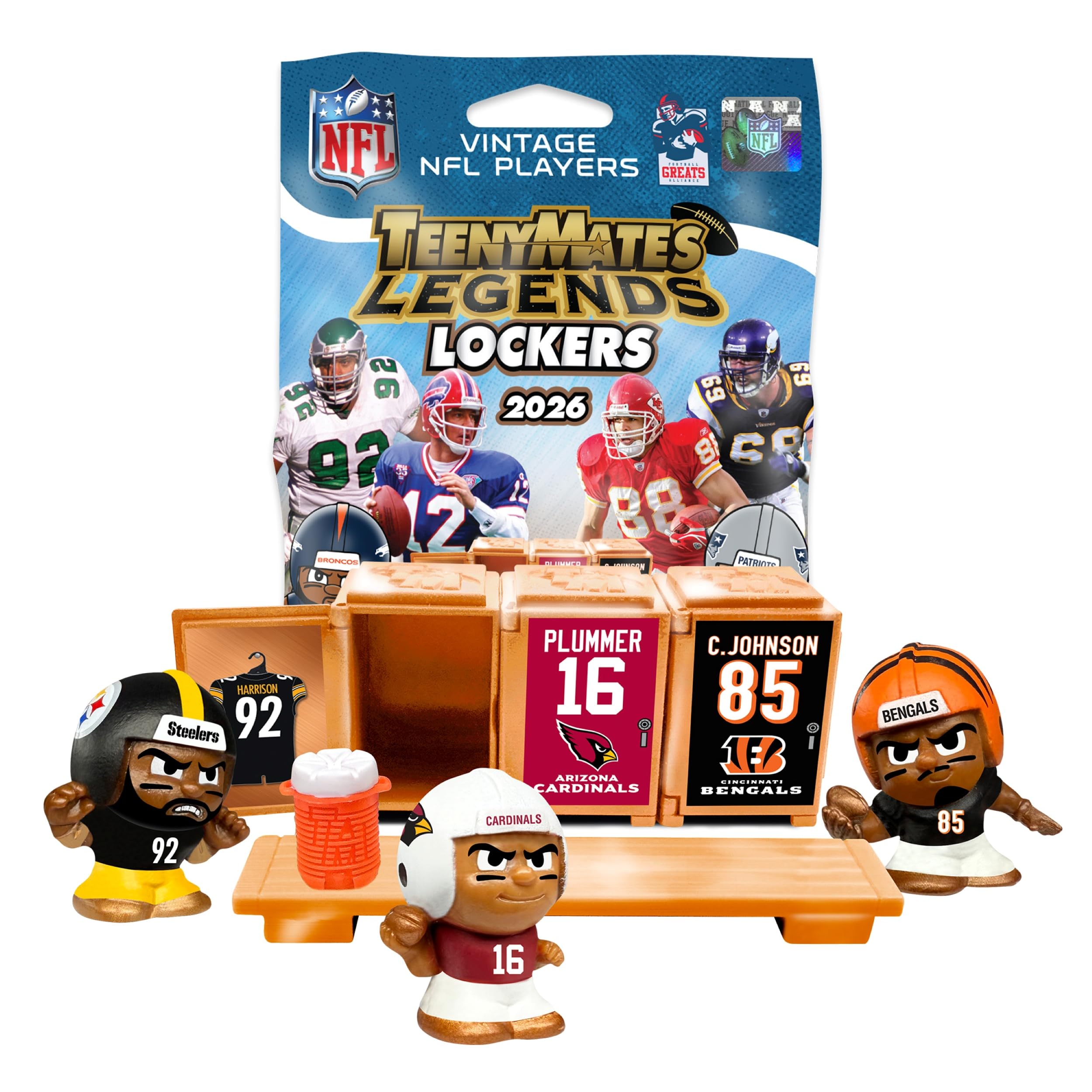Teenymates Party Animal 2026 NFL Legends Series 4 Figures, Team